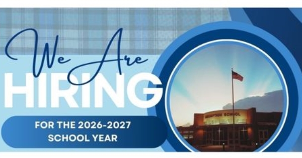 We're Hiring for the 2026-2027 School Year!