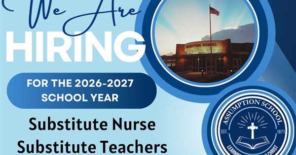 WANTED: Substitute Nurse and Substitute Teachers 2026-2027 School Year 